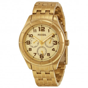 Klokkerem Fossil BQ1409 Stål Forgylt 18mm