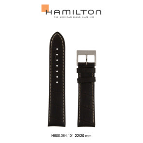 Klokkerem Hamilton H690.364.101 Lær Brun 22mm