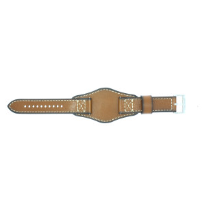 Horlogeband Fossil JR1515 Onderliggend Leder Bruin 22mm