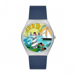 Klokkerem Skagen skw6878 Lær Blå