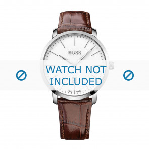 Klokkerem Hugo Boss HB-273-1-14-2823 / HB1513255 Krokodilleskinn Brun 21mm