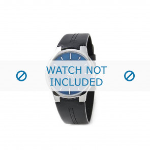 Skagen klokkerem 433XLSLBNW Lær Svart + standard sømmer